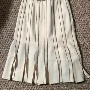 Etcetera Cream A-Line Skirt
